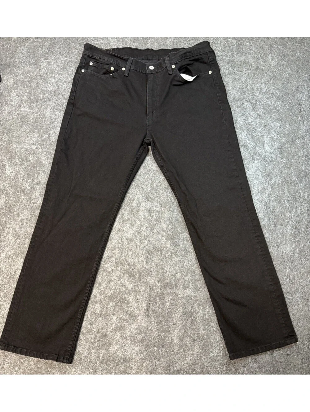 Levis 514 Straight Jeans Mens 38x30 Black Stretch Denim Casual Pants